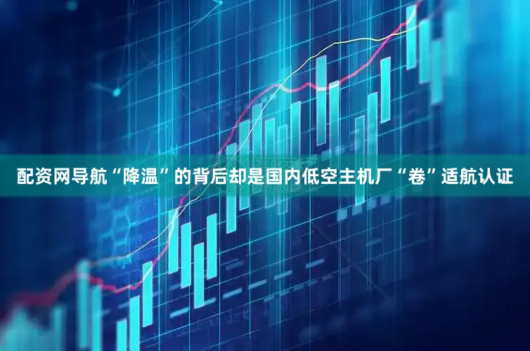 配资网导航“降温”的背后却是国内低空主机厂“卷”适航认证
